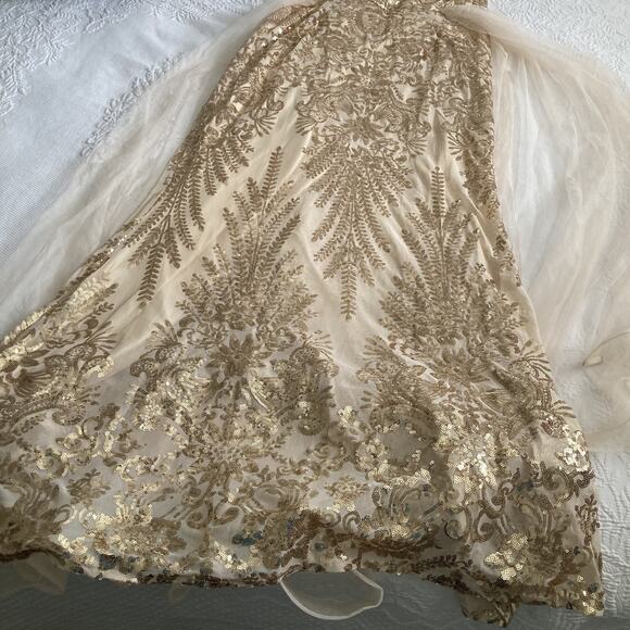 Faeriesty Sequin Tulle Prom Dress Formal Gown Evening Party size 22 - Picture 13 of 15